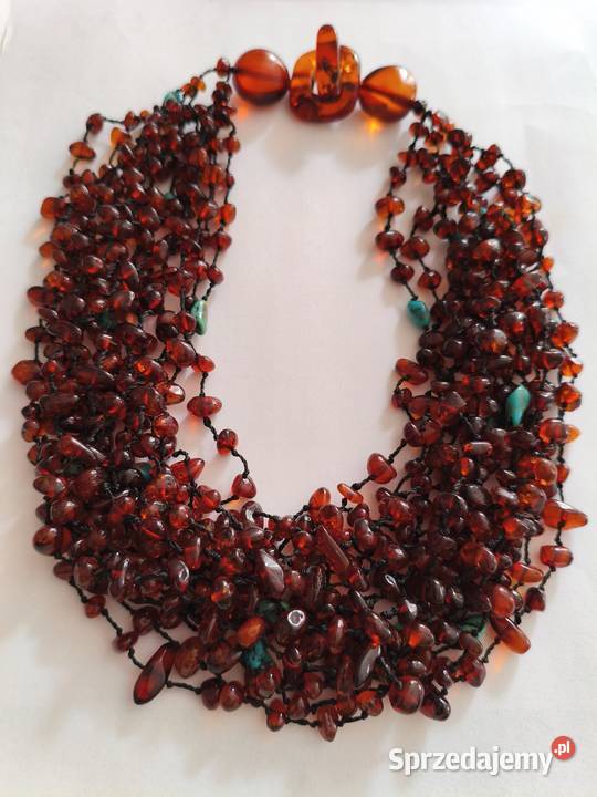 Kolia Naszyjnik Bursztyn Turkus podlaskie Białystok