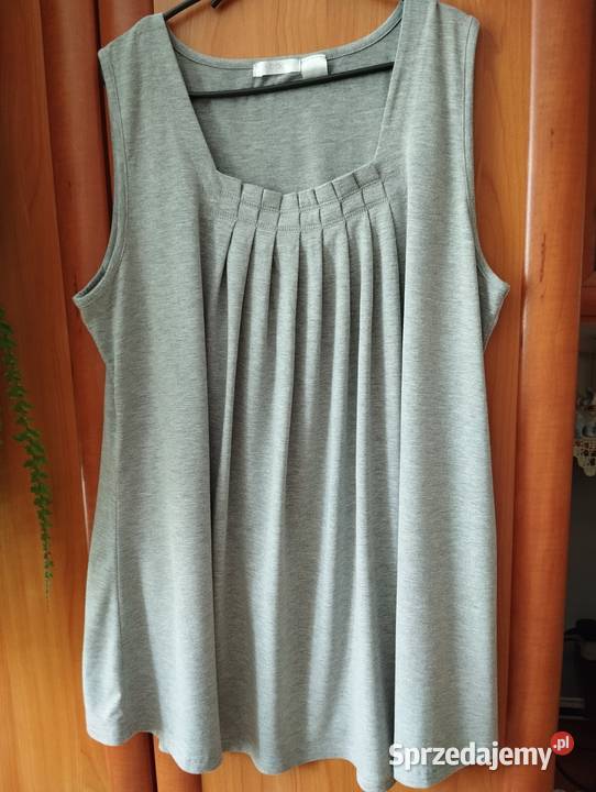 Top jasnoszary duży rozmiar Częstochowa