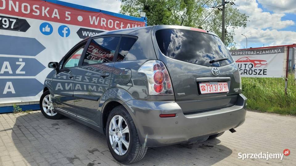 Toyota Corolla Verso 18 Benzyna LPG VVTi Długie Corolla Verso Wrocław