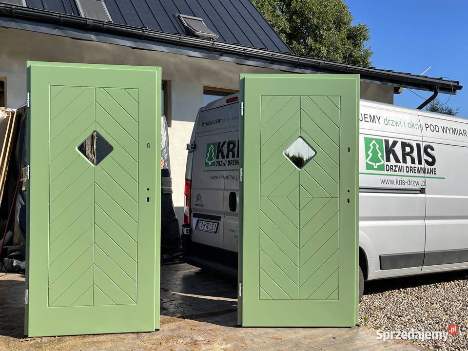 Drzwi zewnętrzne drewniane CZYSTE POWIETRZE CAŁA