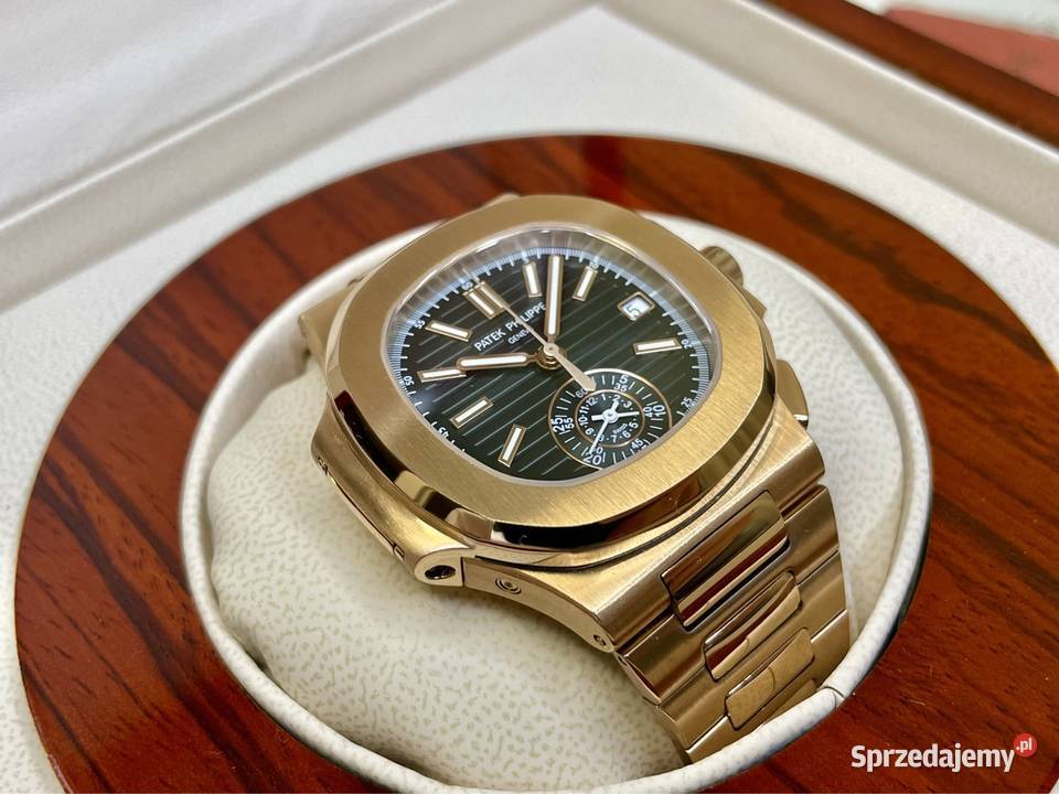 Patek Philippe piękny zegarek męski szafir