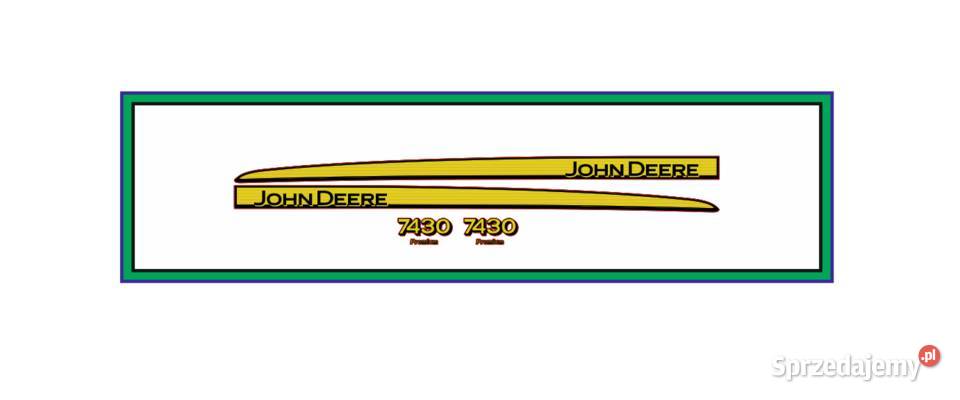 Naklejki na maskę Traktor Ciagnik John Deere mazowieckie Ciechanów