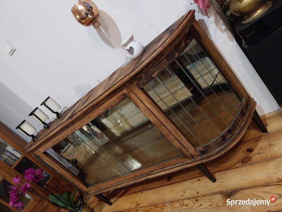 Komoda witryna retro vintage jamnik ciezka pomorskie Gdańsk