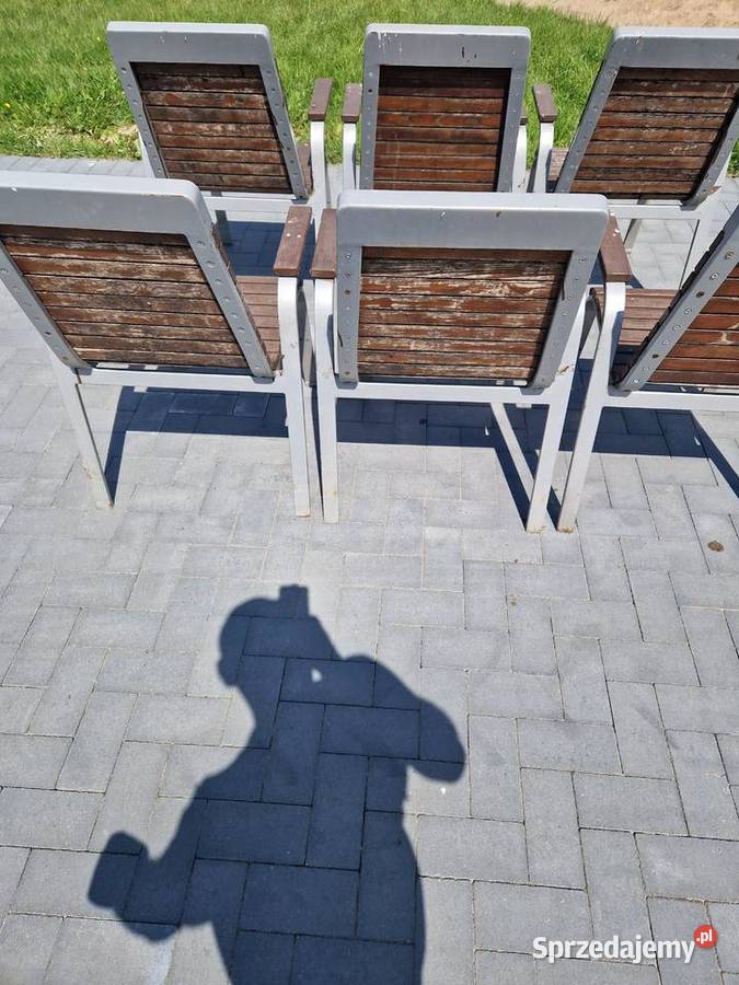 Krzesło krzesła fotel metalowo drewniane Głogowa