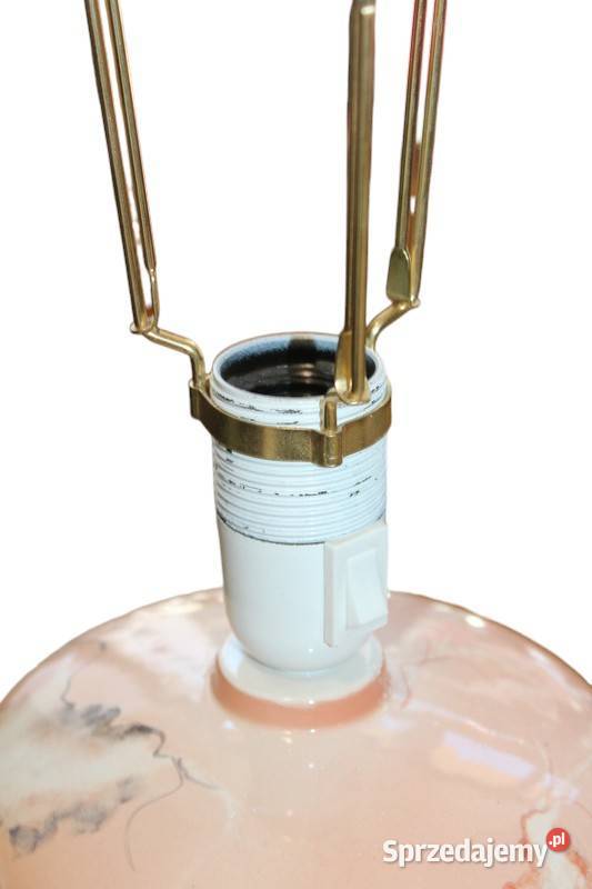 Ceramiczna lampa ręcznie malowana 273 Porcelana i szkło Szczecin