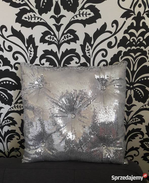Poduszka 45x45 40x40 50x50 srebrna złota Biała Przemyśl