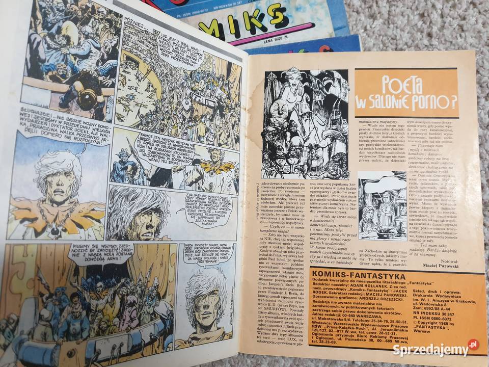 Yans 5 komiksów Komiks Fantastyka Grzegorz Gdynia sprzedam