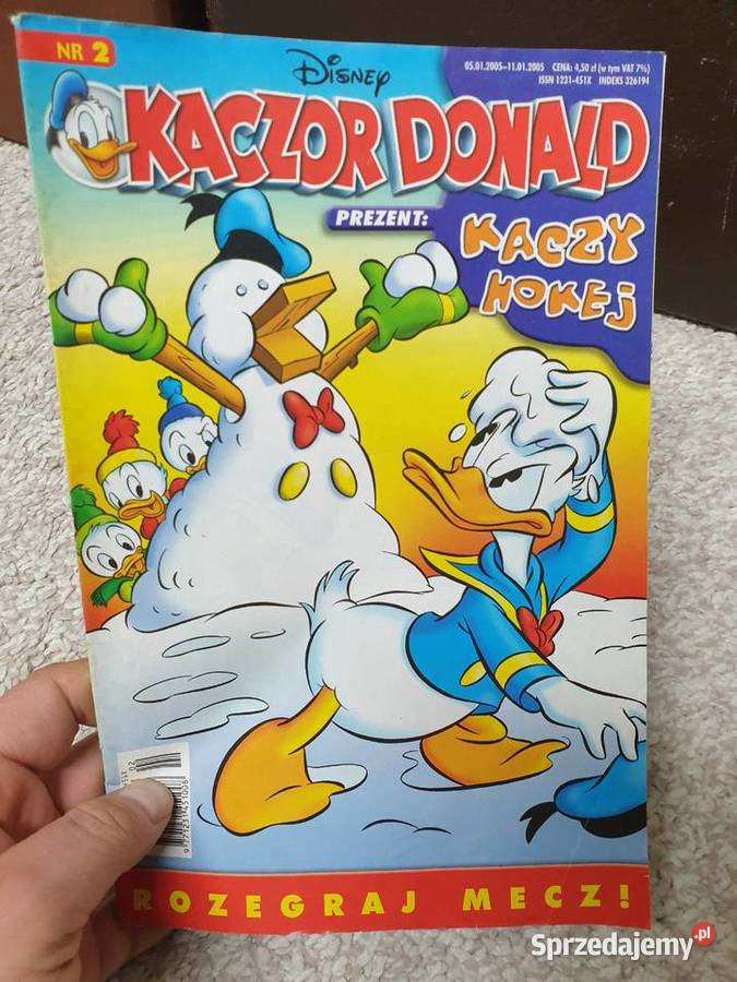 Kaczor Donald zestaw 3 komiksów 2005 Gdynia