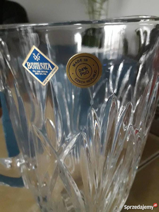 Kryształ dzban Bohemia oryginał Janów Lubelski