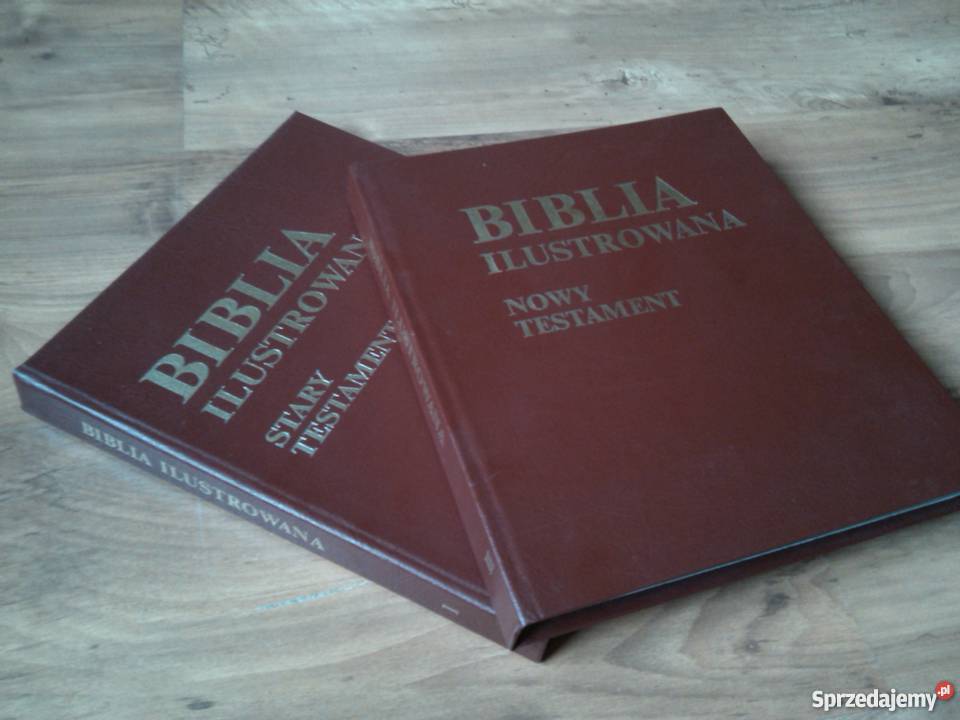 Biblia ilustrowana stary i nowy testament Rok wydania 1991 śląskie Tarnowskie Góry