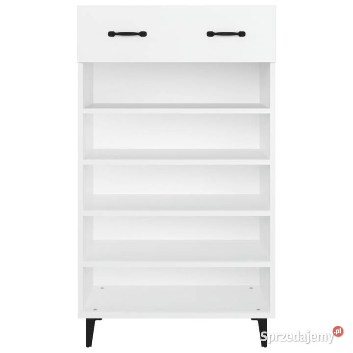 Szafka na buty biała 60x35x105 materiał Meble