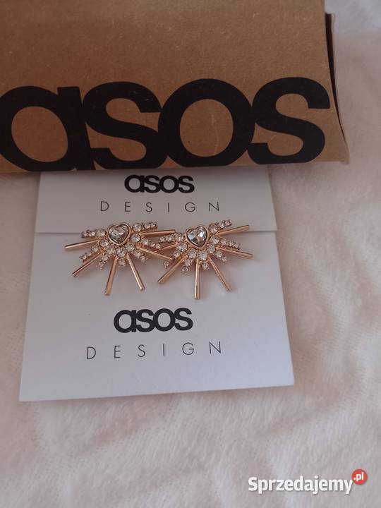 ASOS Bogato zdobione kolczyki z Londynu serca Kraków