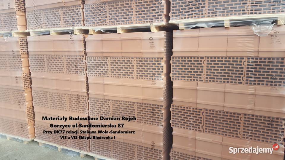 Pustak cegła bloczek 25 PW Leier Thermopor zewnętrzne podkarpackie Gorzyce