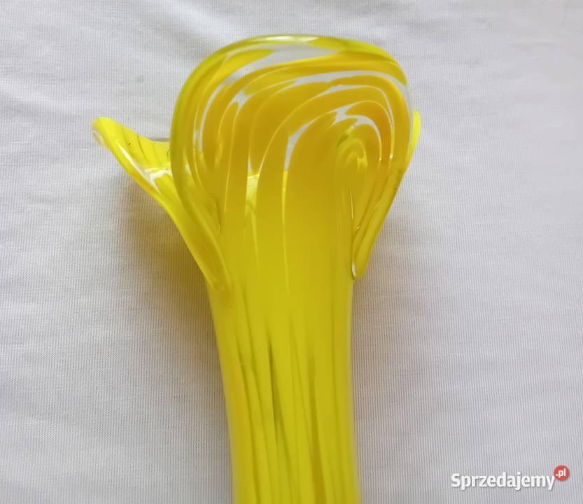 Ręcznie formowany wazon ze szkła Spatter Glas