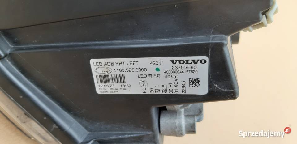 VOLVO FH5 REFLEKTOR PRAWY FULL LED LAMPA LEWA lubuskie