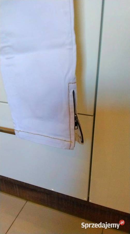 Spodnie Białe Jeans Damskie REDIAL Luxury Style Nowa Sól