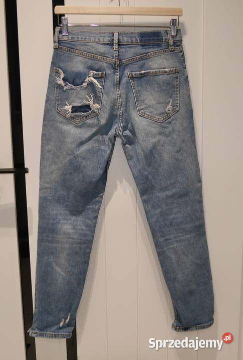 Zara świetne spodnie z dziurami 34 XS Długie Wrocław