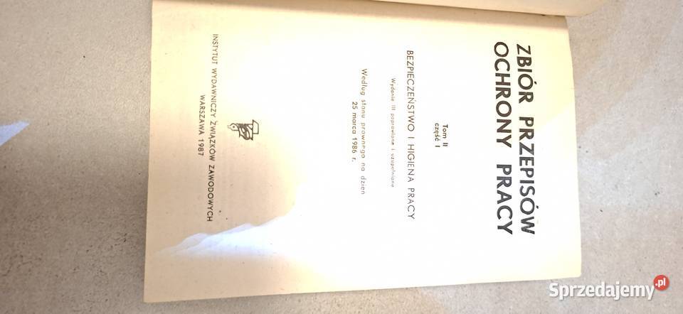 Zbiór przepisów ochrony pracy Bezpieczeństwo i Łęczyca