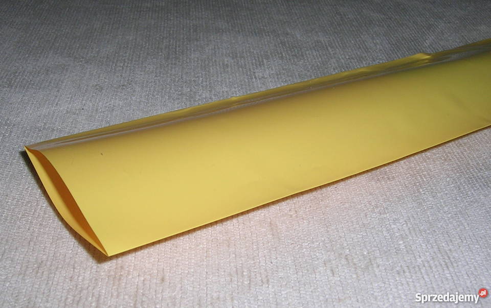rurka termokurczliwa 130mm 1m żółta cienka Wyszków