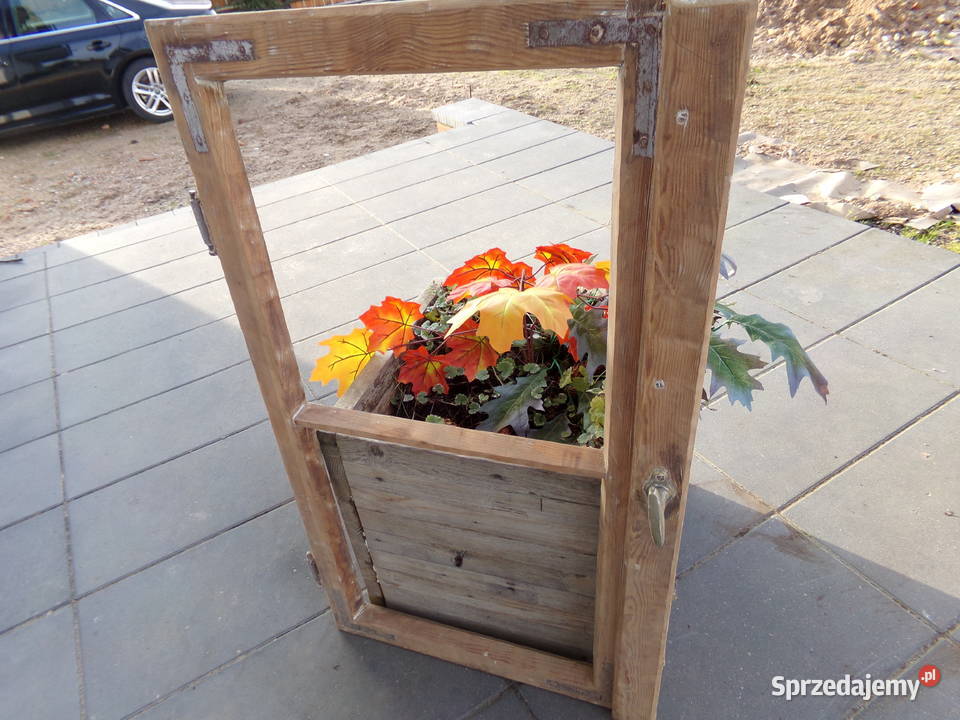 Stare okno rama okienna retro loft lustro Pozostałe Ełk