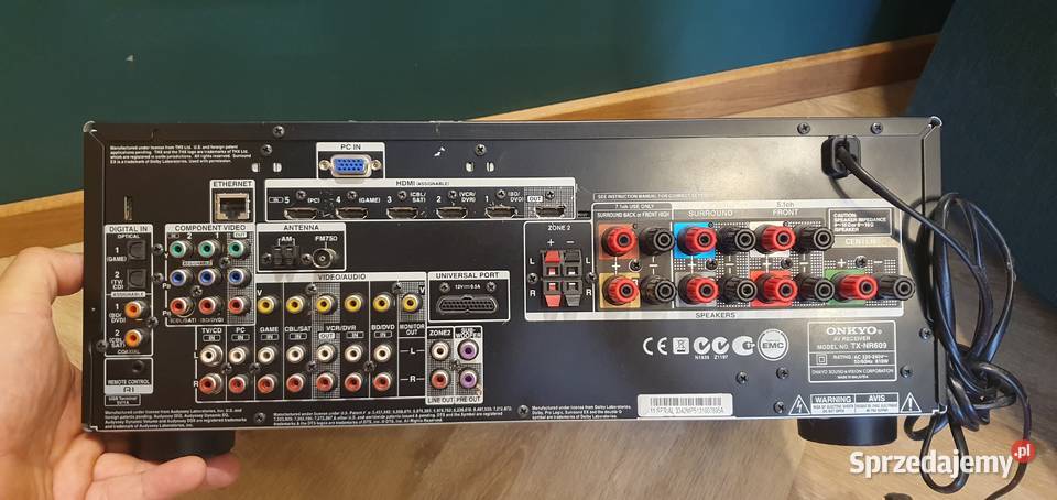 Amplituner ONKYO TX609 uszkodzony śląskie Świerklaniec sprzedam