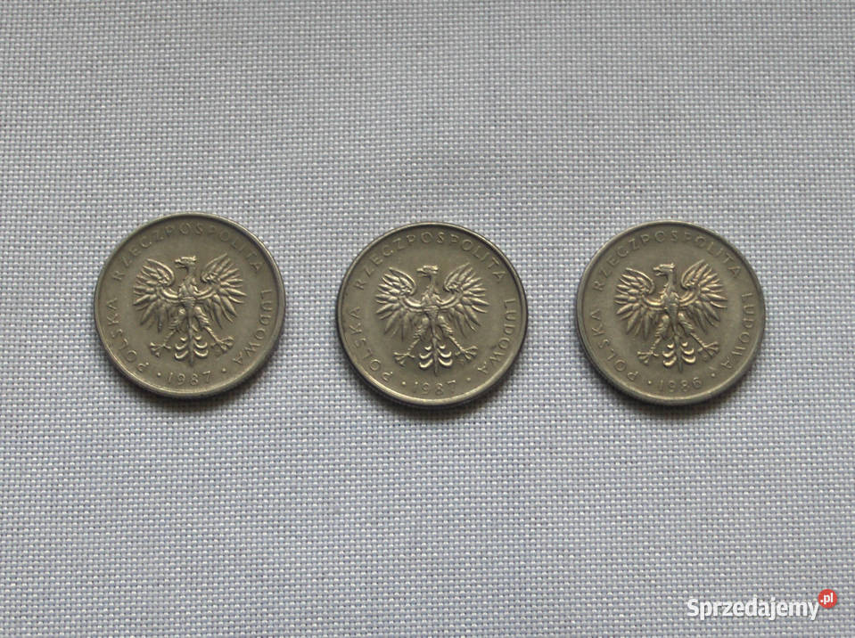 Monety 50 20 10 19861990 łódzkie Łódź
