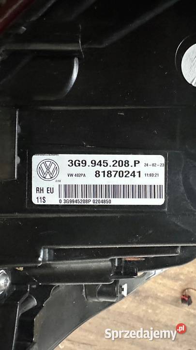 VW PASSAT B8 LIFT KOMBI LAMPA TYLNA PRAWA Gorzów Wielkopolski