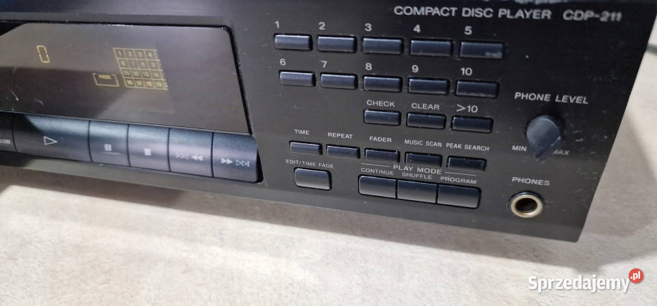 Sony odtwarzacz kompakt CD player CDP 211 CDP211 wielkopolskie sprzedam