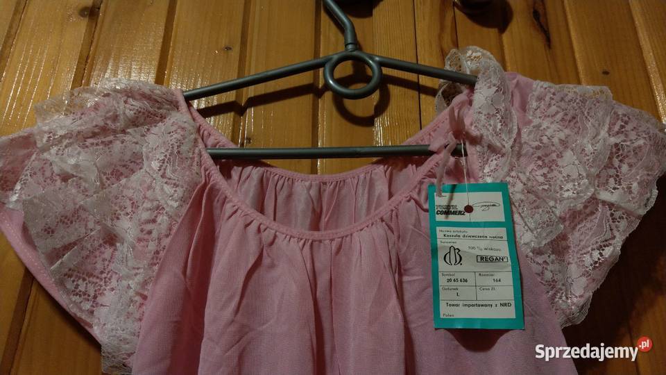 Różowa koszula nocna nowa z metką wiskoza M L XL Bielizna damska Warszawa