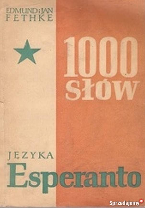 1000 SŁÓW JĘZYKA ESPERANTO Rok wydania 1958 sprzedam