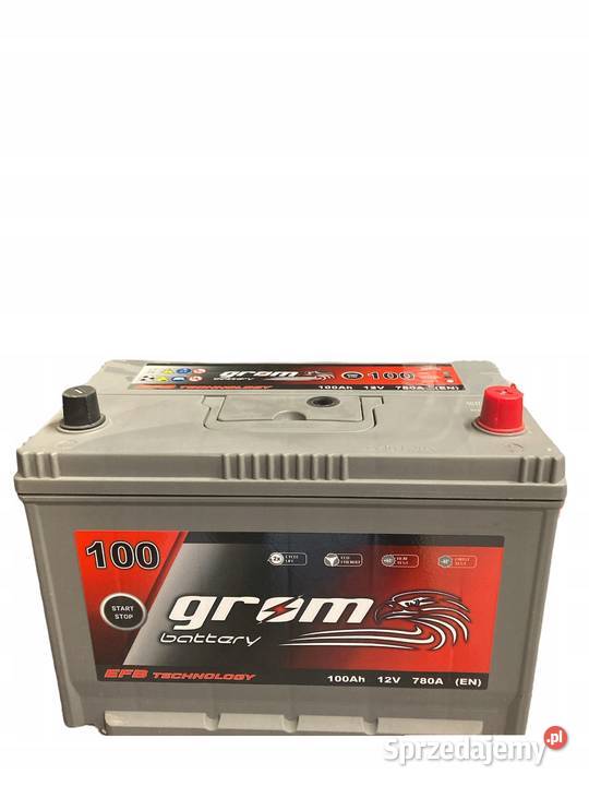 Akumulator Grom EFB 12V 100Ah 780A JAP P Układ elektryczny Wrocław sprzedam