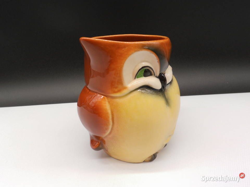 Dzbanek na mleko w kształcie sowy firmy Goebel wielkopolskie