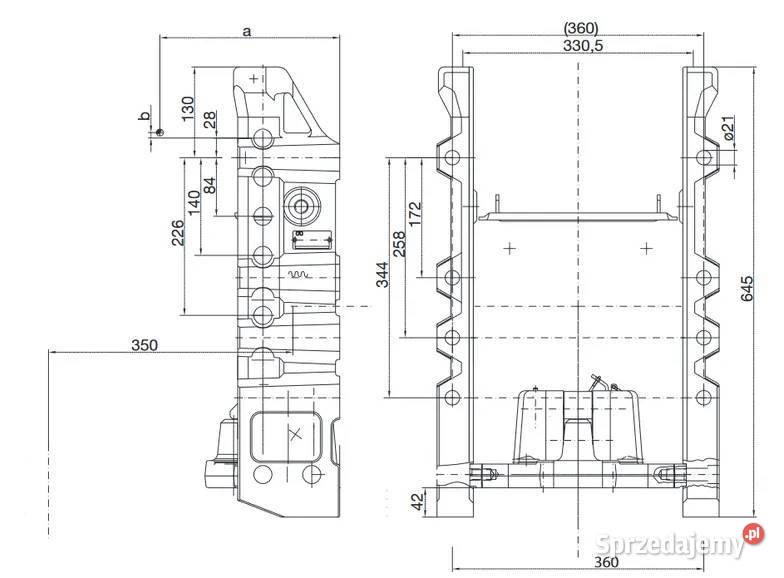 Konsola zaczepu Piton Fix 70397 John Deere 6155 Wilkowo