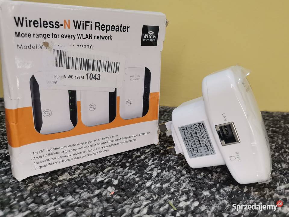 Wzmacniacz sygnału WiFi Repeatet Trzcianka