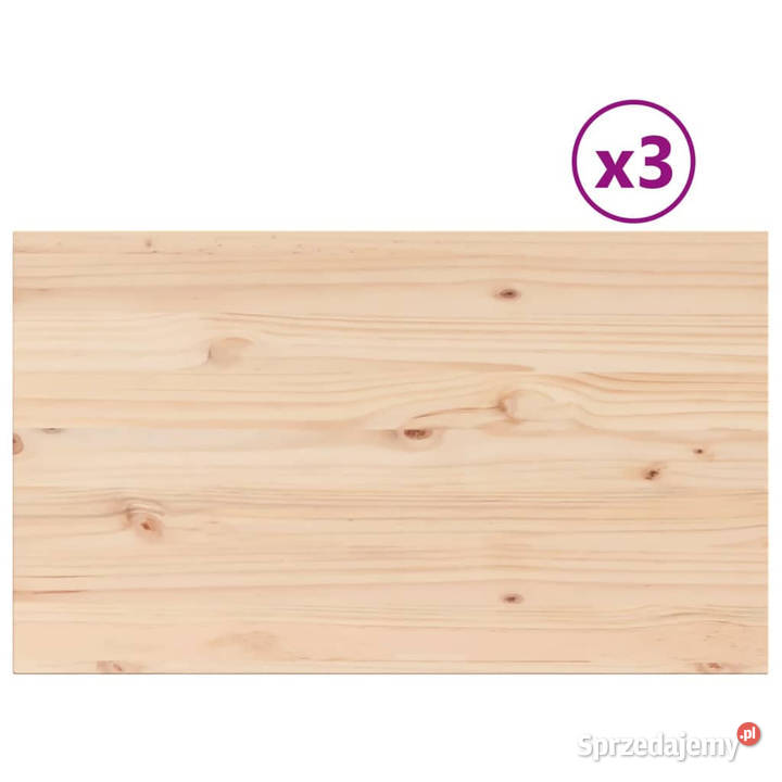 Blaty do stolika 3 80x47x25 prostokątne sosnowe sprzedam