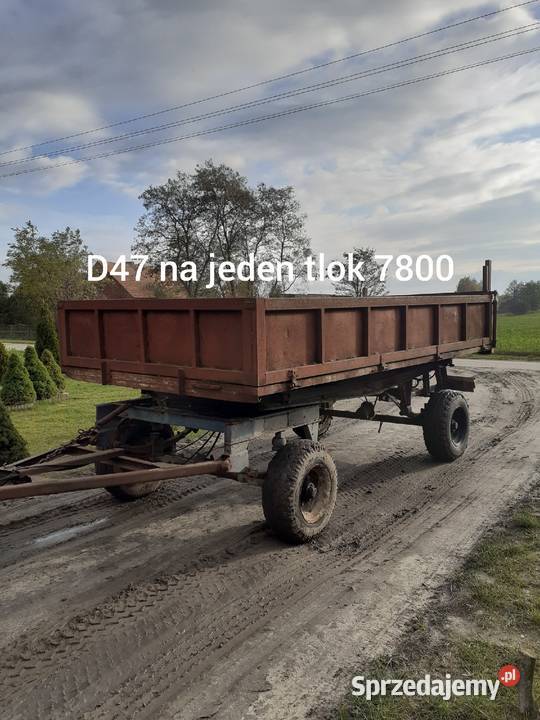 Przyczepa wywrotka d732 d35 d47 3 strony na Konin