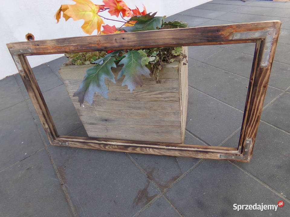 Okno rama loft na lustro aranżację zdjęcie 51x94 warmińsko-mazurskie Ełk