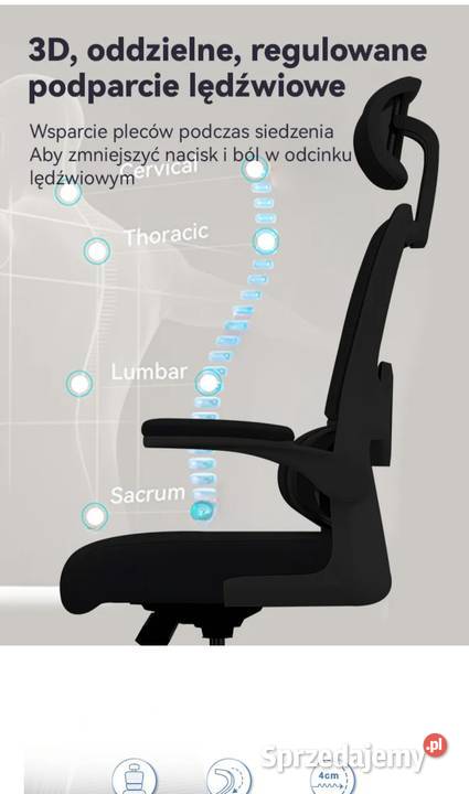 Fotel biurowy ergonomiczny Fotele i krzesła obrotowe Stargard sprzedam