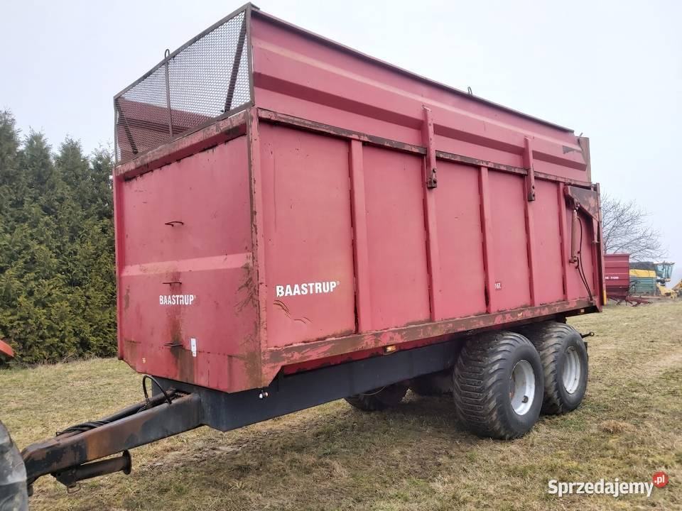 Przyczepa wywrotka tandem Basstrup 16 nieuszkodzony Przyczepy rolnicze Jabłonowo Pomorskie