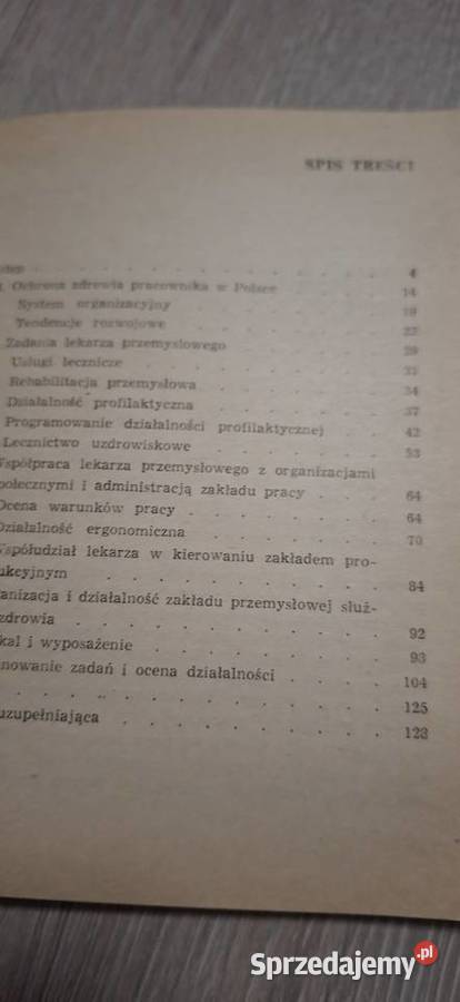 Rola i zadania lekarza przemysłowego 1 wydanie wielkopolskie sprzedam