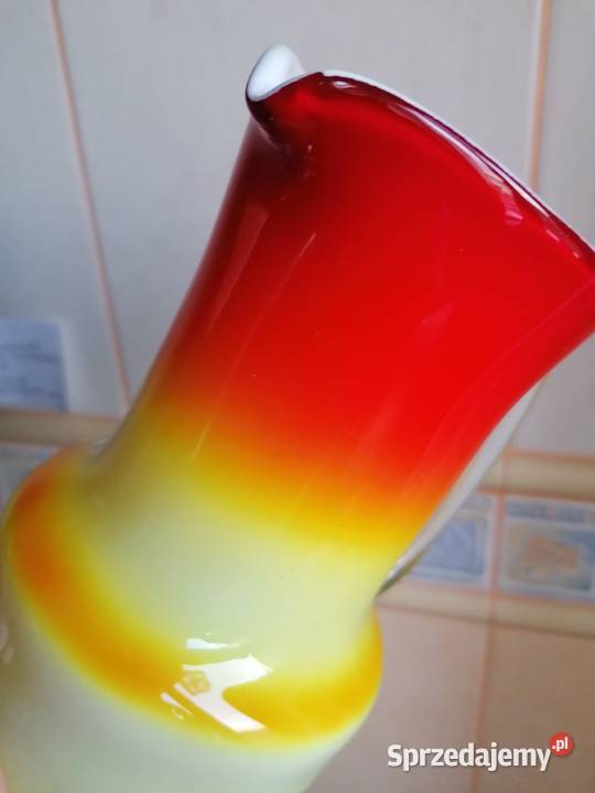 Dzbanek ognisty ze szkła warstwowego Horbowy podkarpackie Mielec