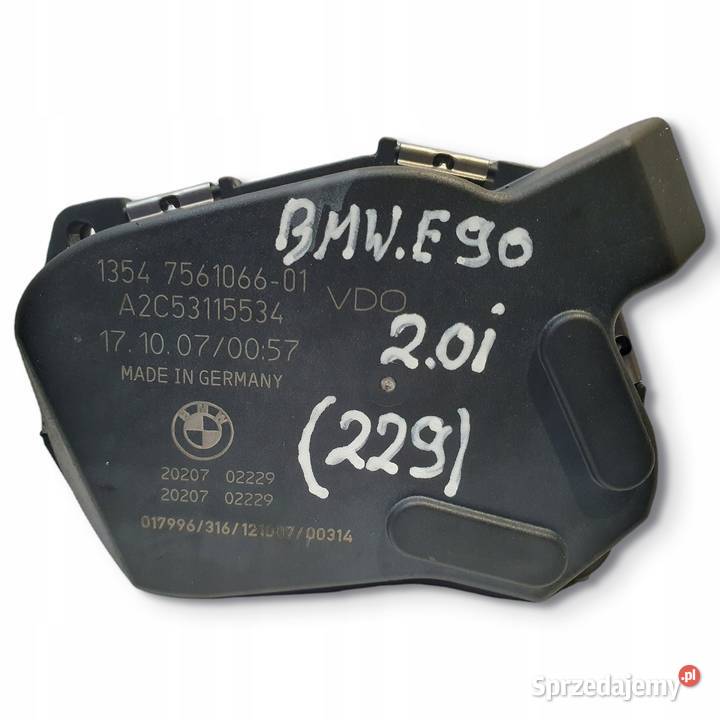 PRZEPUSTNICA BMW E87 E90 20 i 7561066 Przepustnice Motoryzacja Chełm