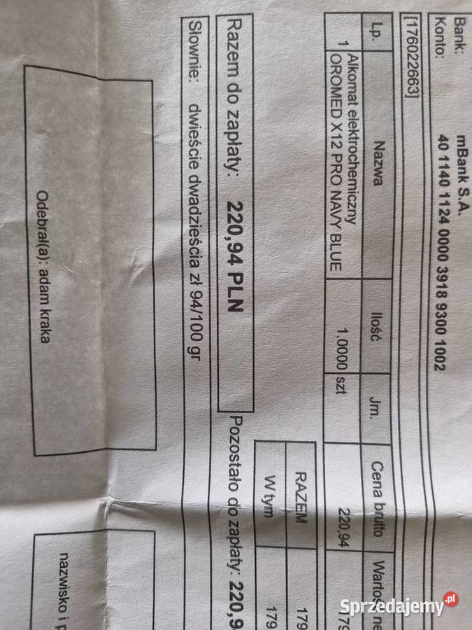 Alkomat oromed x12 pro łódzkie Chorzew