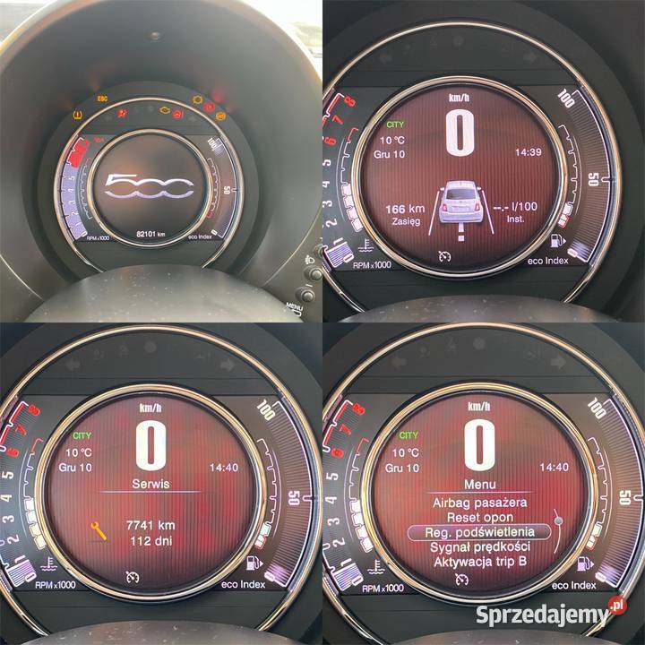 Fiat 500 2017 pierwszego właściciela gniazdo SD Warszawa