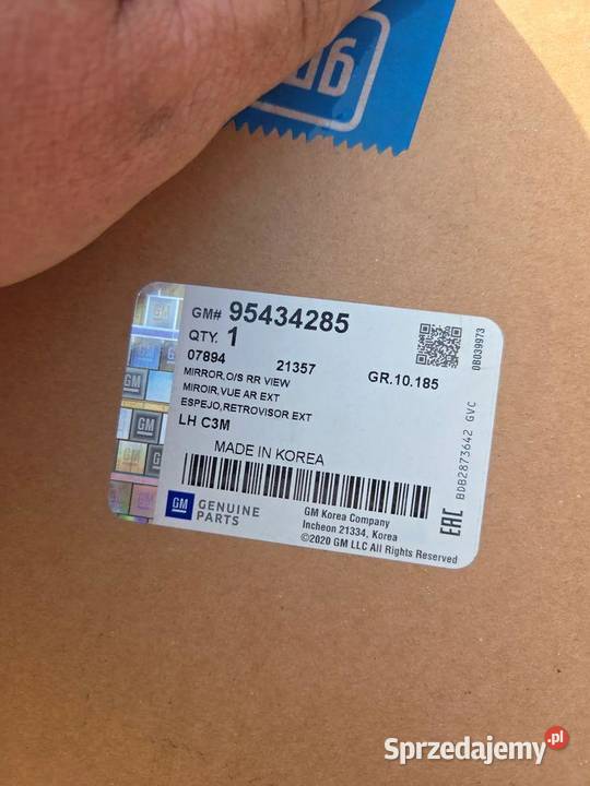 Lusterko lewe Chevrolet Spark III M300 95434285 Lusterka zewnętrzne sprzedam