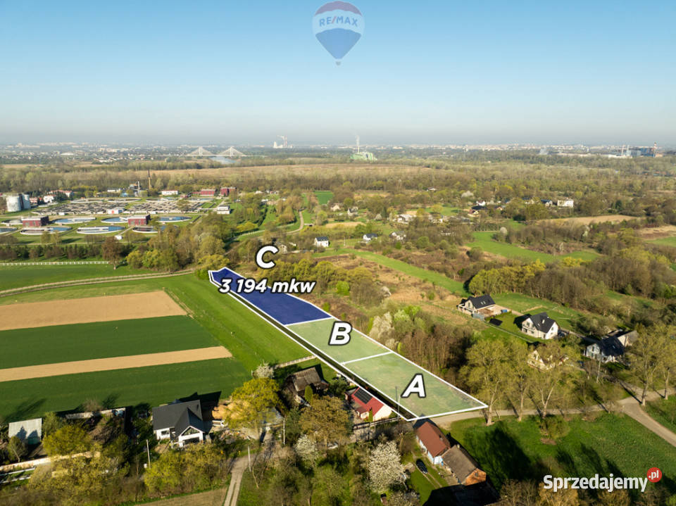 Budowlana działka w Krakowie Suchy Jar C małopolskie sprzedam