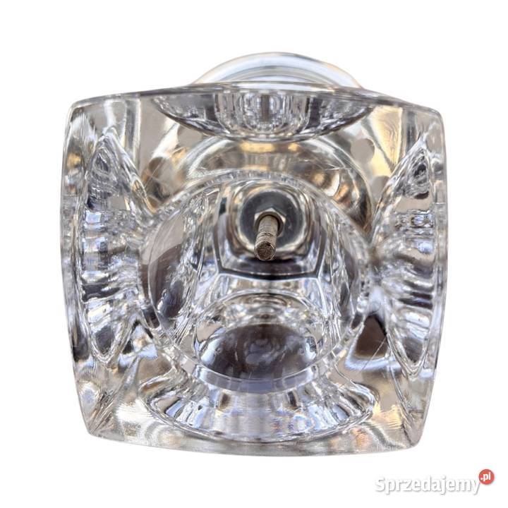 Kryształowy świecznik platerowany Peill Putzler Warszawa