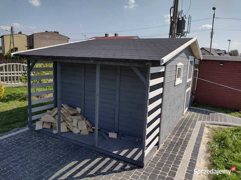 Domek ogrodowy narzędziowy 4x3 z drewutnią 06m Polkowice sprzedam