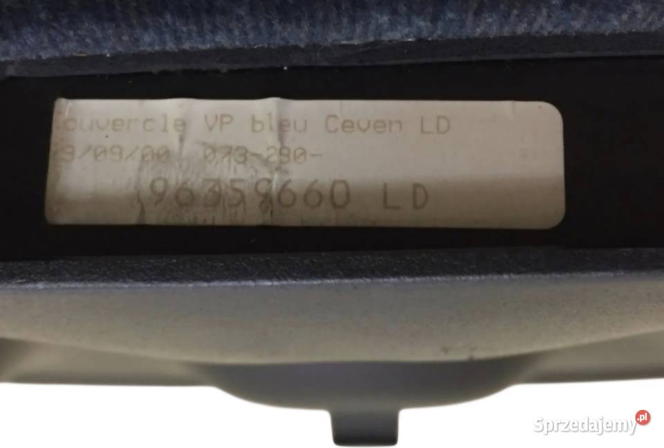SCHOWEK PASAŻERA KLAPKA PÓŁKA SCHOWKA PEUGEOT sprzedam