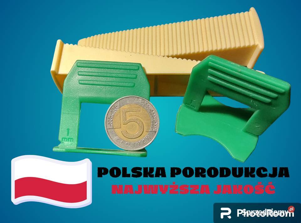 SYSTEM POZIOMOWANIA fuga 1mm HURT 3000 elementów Katowice